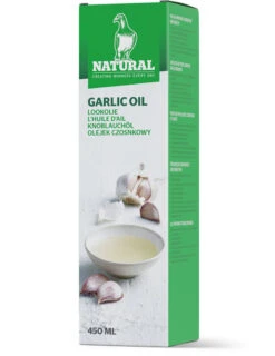 Natural Knoblauchöl 450ml -Tier Snack Geschaft 201070 natural garlic oil 450ml box he02