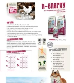 Bewi Dog H-Energy 25kg -Tier Snack Geschaft hi energyzusammenfassung